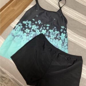 Plus swim set Womens 1X Tankini Shorts